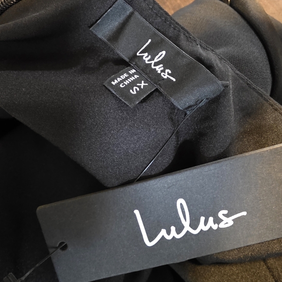 Lulus Beyond Classy Black Satin Backless Keyhole Halter Midi Dress - Picture 11 of 13